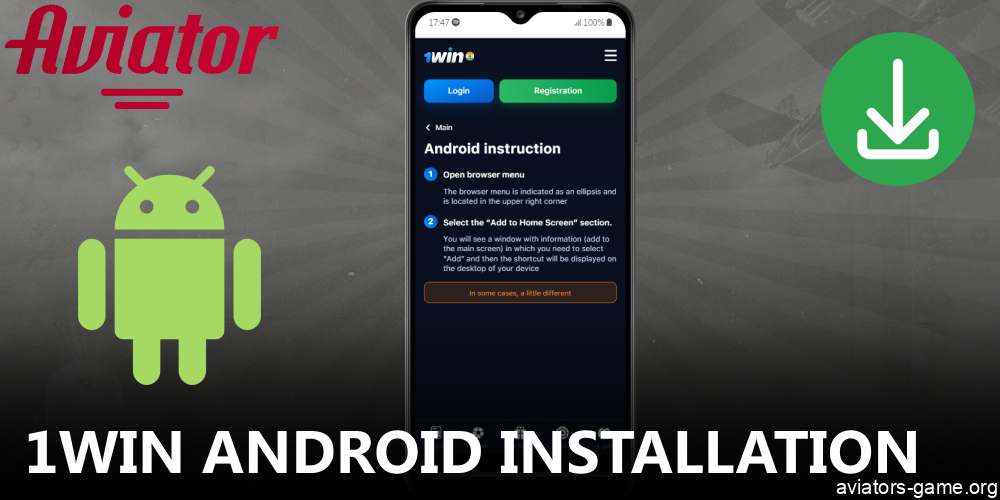Guide on installing 1win Aviator App on Android