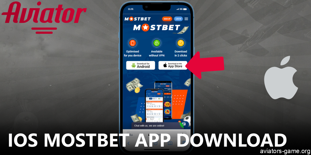Instruction on downloading Mostbet Aviator App on iOS